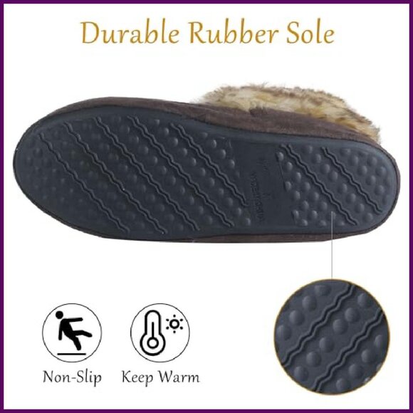 Fluffy Pompom Slipper Boots Women's Non-Slip Indoor House Booties - Picture 5 of 7